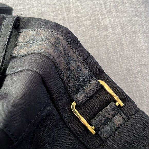 Black Pants with Camouflage and Gold Buckles on Waist - Picture 4 of 5